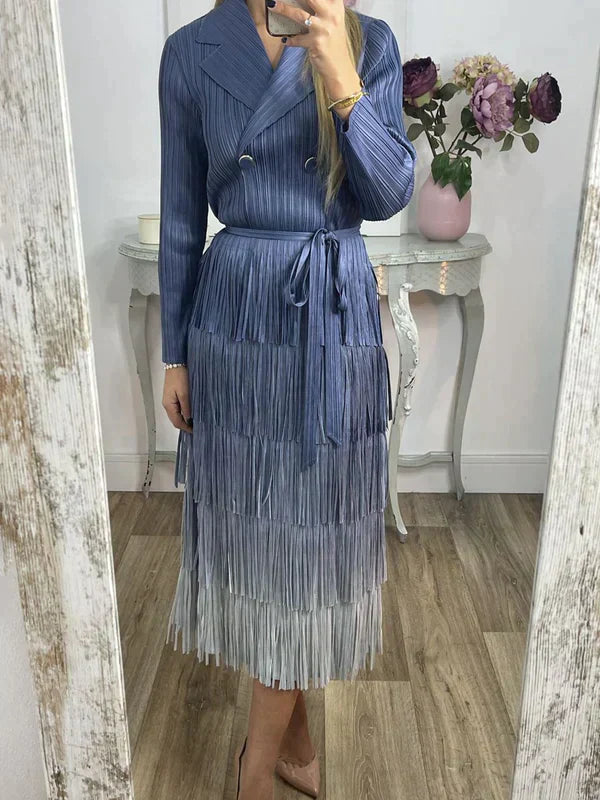 EP | Robe en dentelle avec dégradé de couleurs