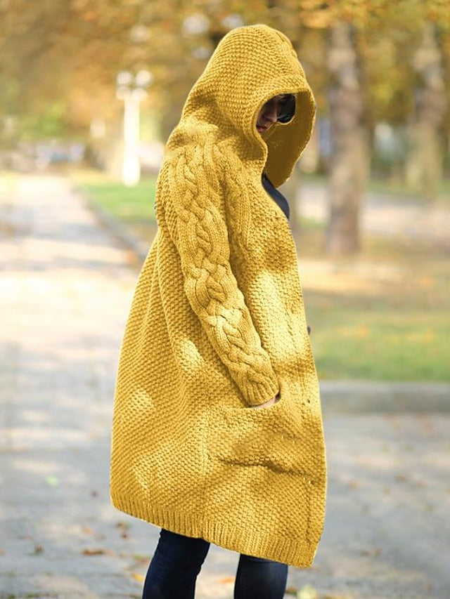 ND | Cardigan à capuche en grosse maille