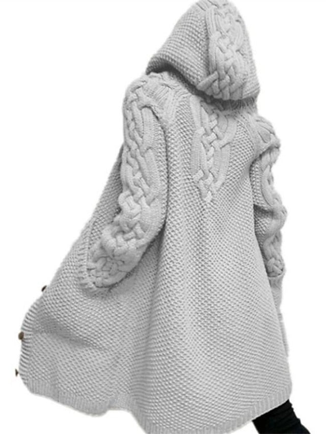 ND | Cardigan à capuche en grosse maille