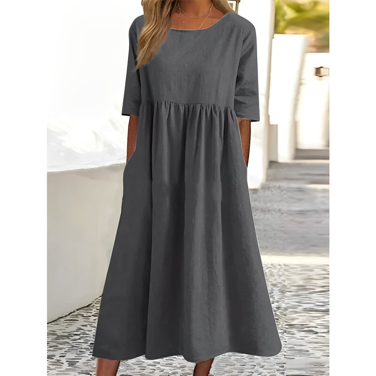 ND | Robe midi unie