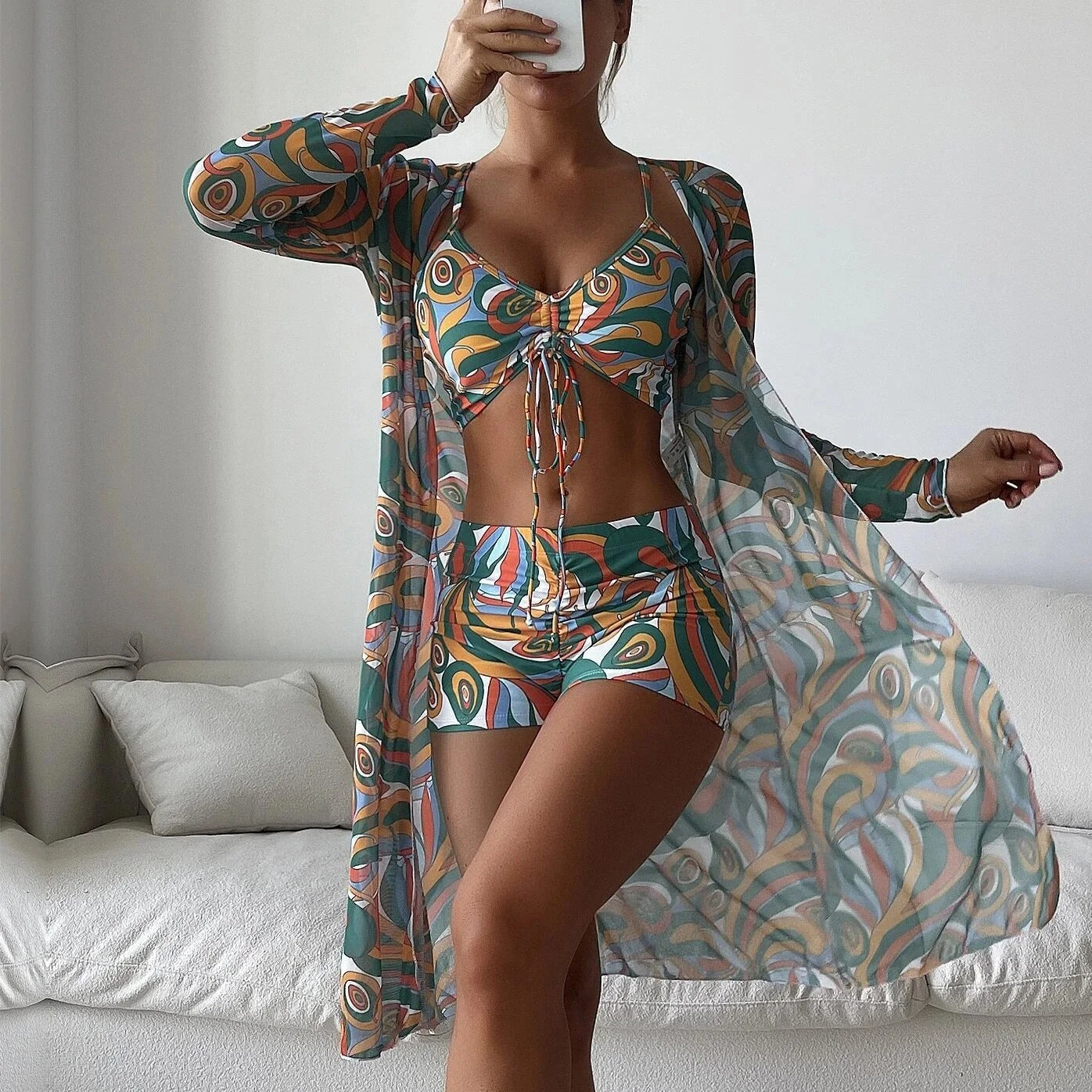EP | Maillot de bain 3 pièces à motifs