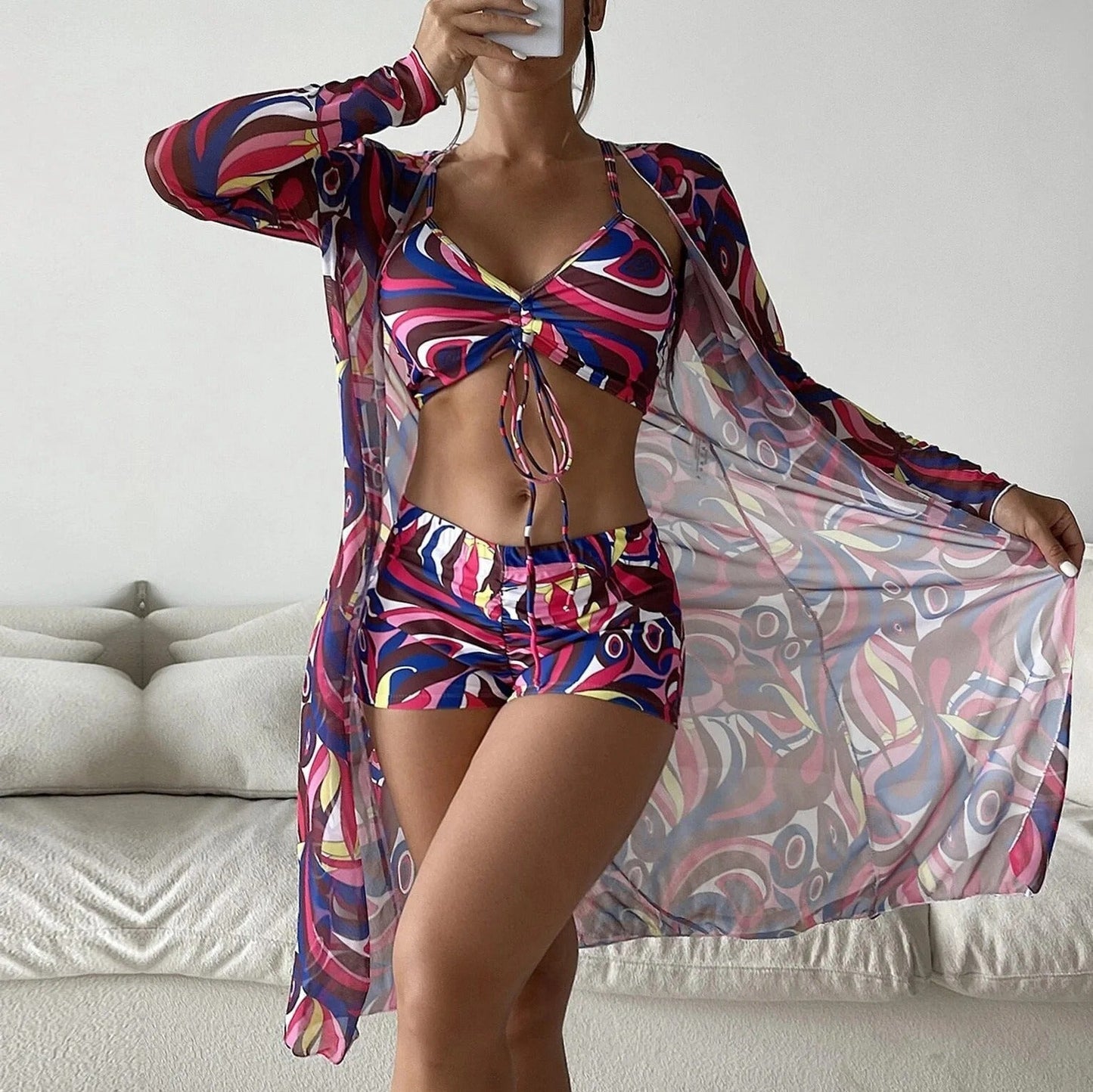 EP | Maillot de bain 3 pièces à motifs