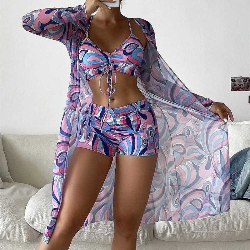 EP | Maillot de bain tourbillonnant à superposition