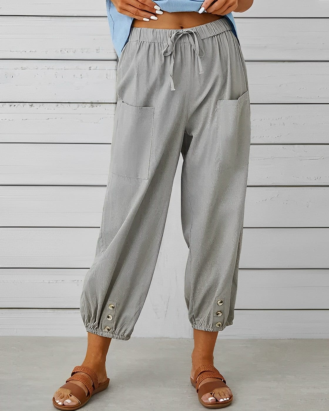 EP | Pantalons larges à taille haute