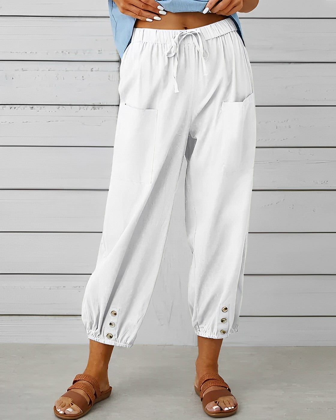EP | Pantalons larges à taille haute