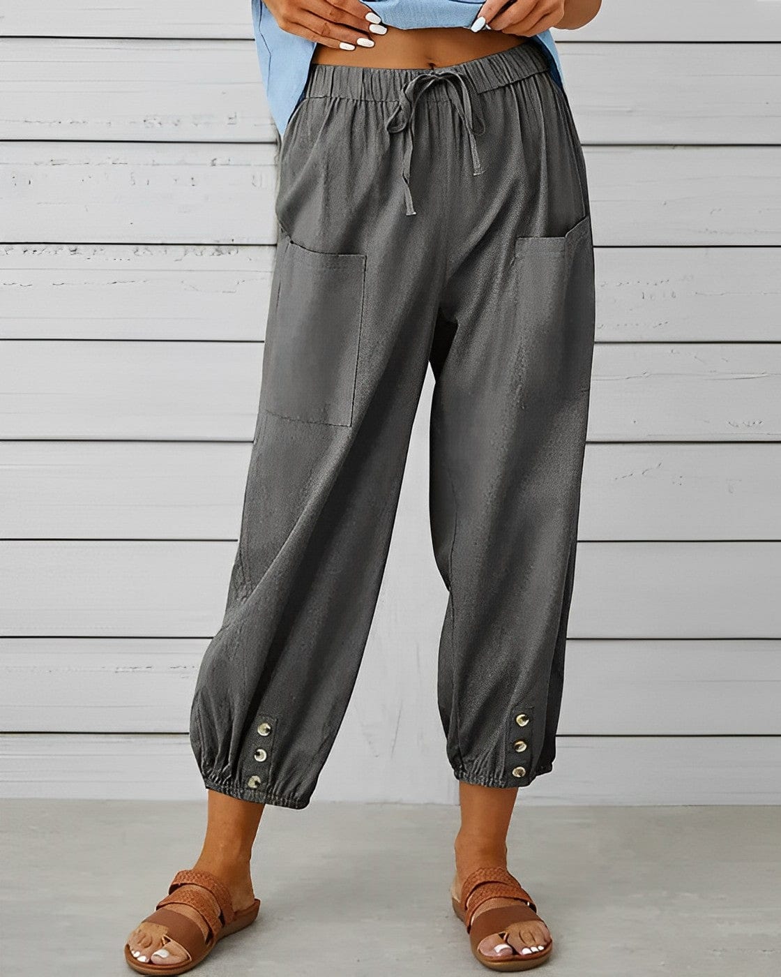 EP | Pantalons larges à taille haute