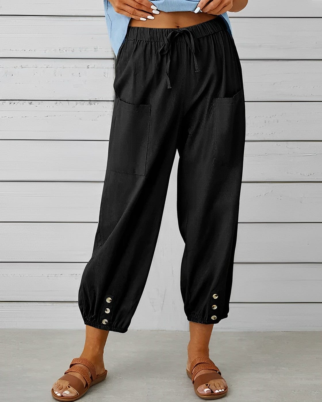EP | Pantalons larges à taille haute