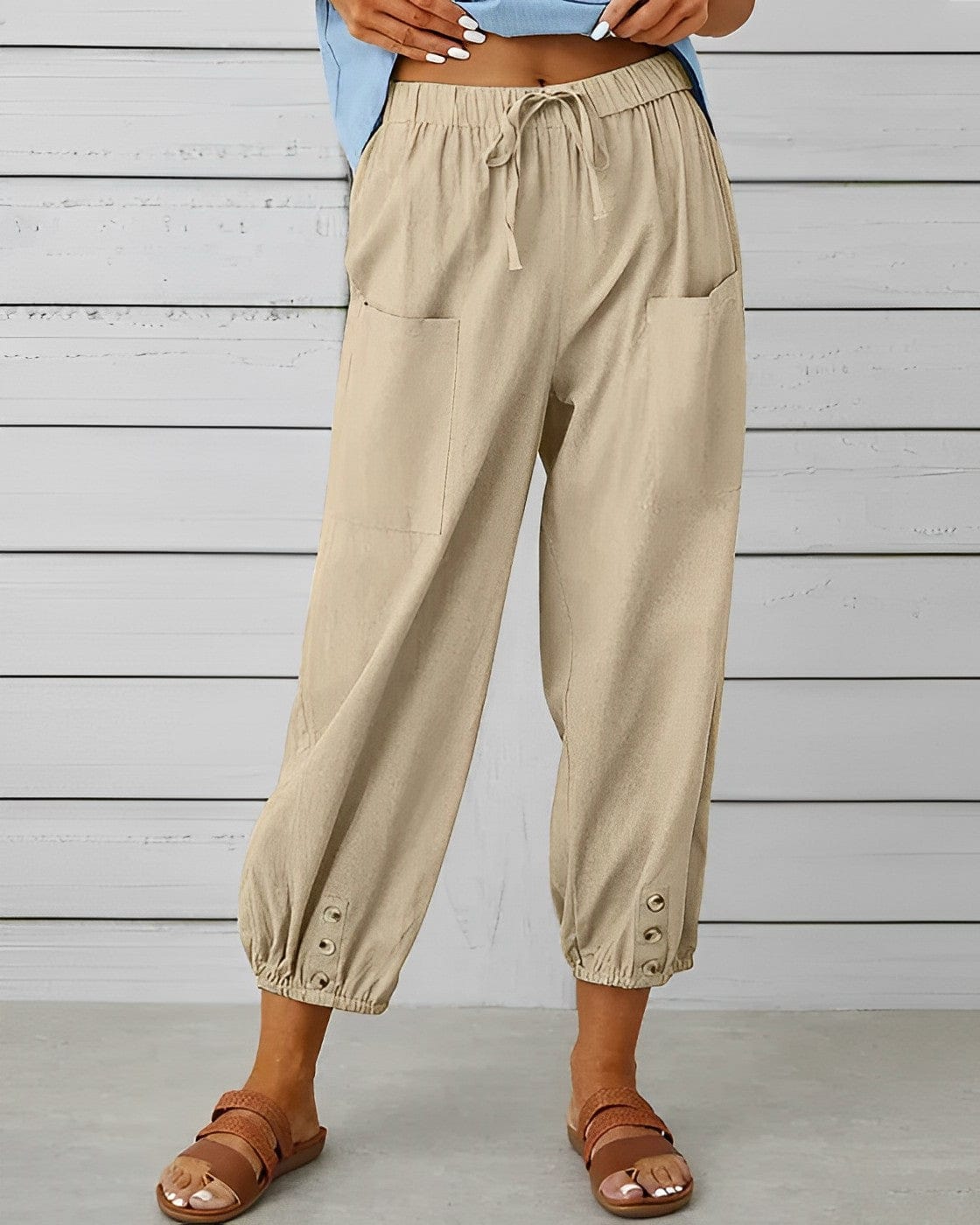 EP | Pantalons larges à taille haute