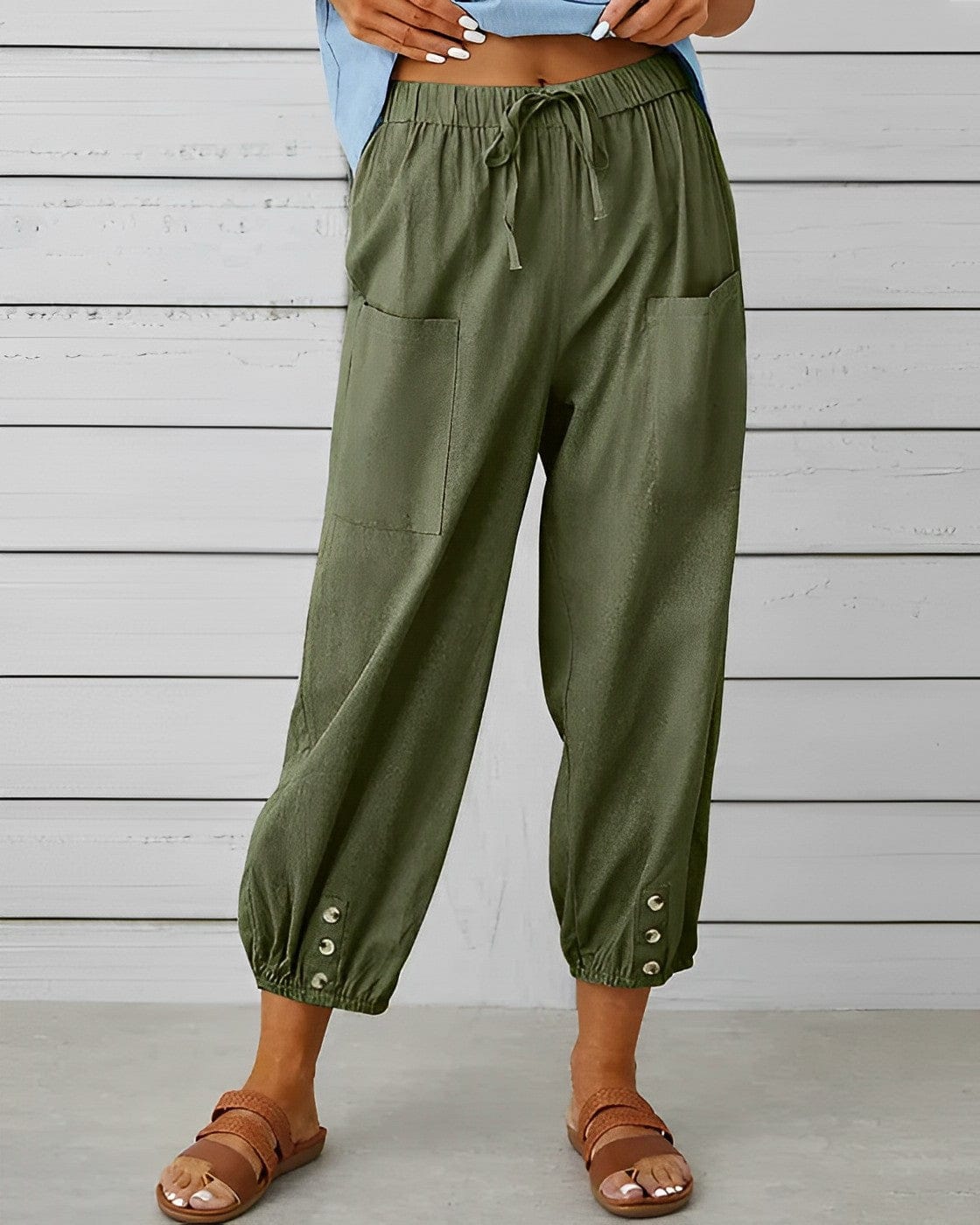 EP | Pantalons larges à taille haute