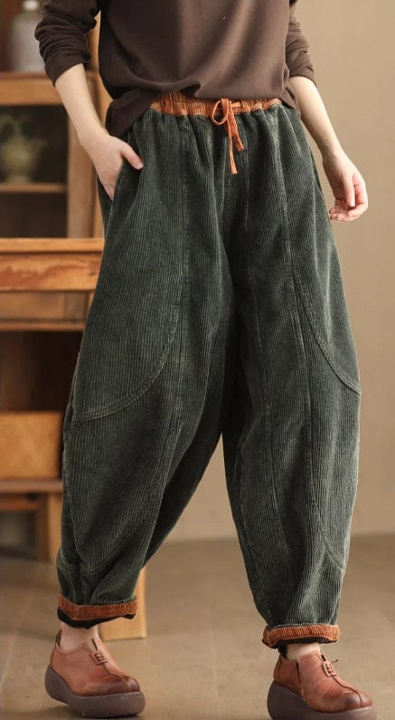 EP | Pantalon en velours côtelé mode femme