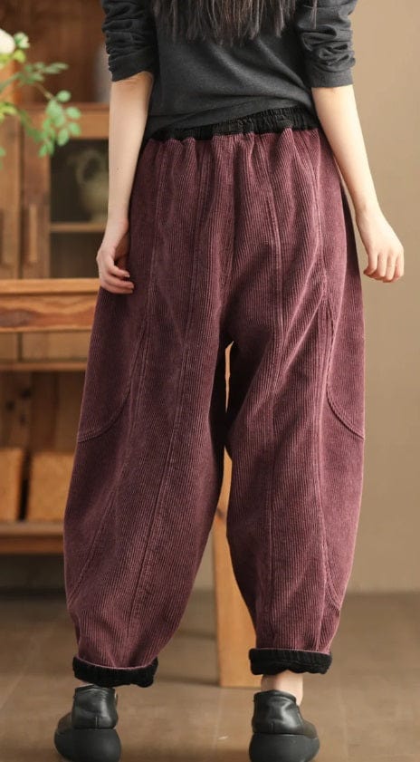 EP | Pantalon en velours côtelé mode femme