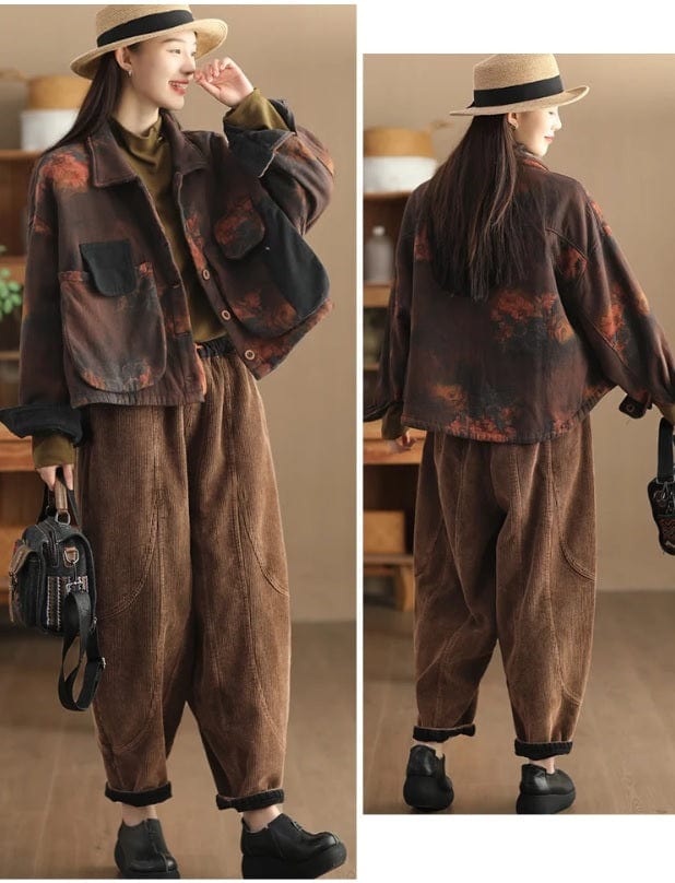 EP | Pantalon en velours côtelé mode femme
