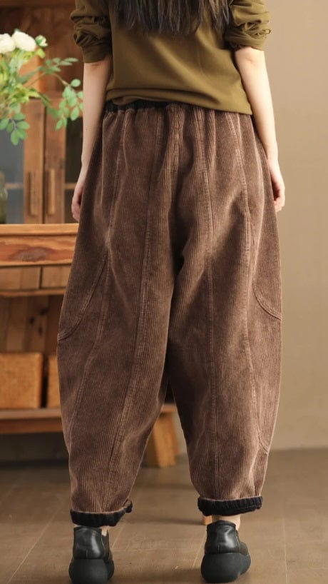EP | Pantalon en velours côtelé mode femme