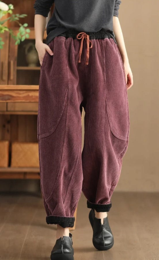 EP | Pantalon en velours côtelé mode femme
