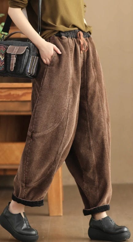EP | Pantalon en velours côtelé mode femme