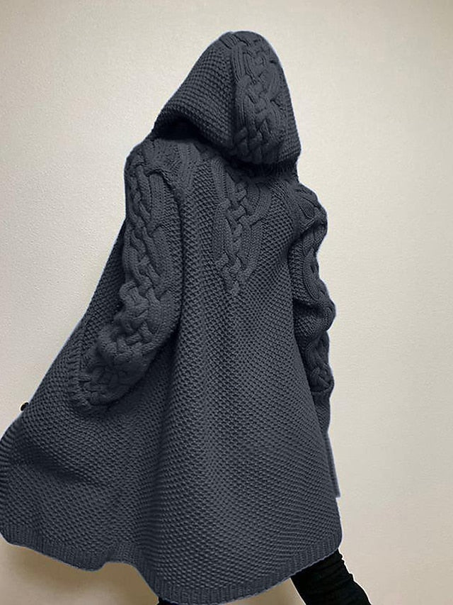 ND | Cardigan à capuche en grosse maille