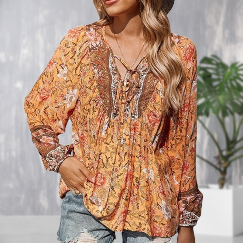 EP | Blouse à manches longues boho à la mode