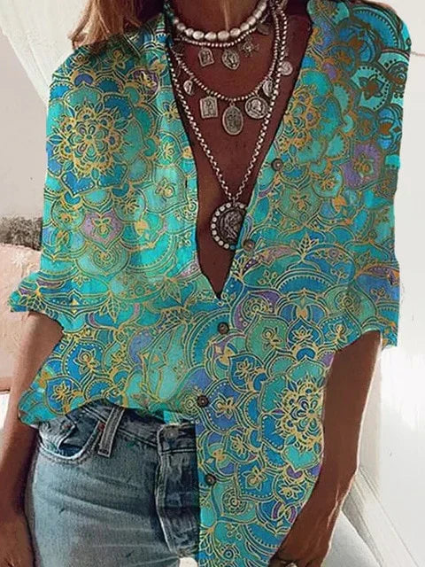EP | Blouse élégante et stylée avec patte de boutonnage