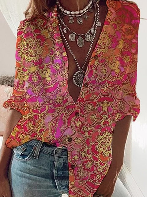 EP | Blouse élégante et stylée avec patte de boutonnage