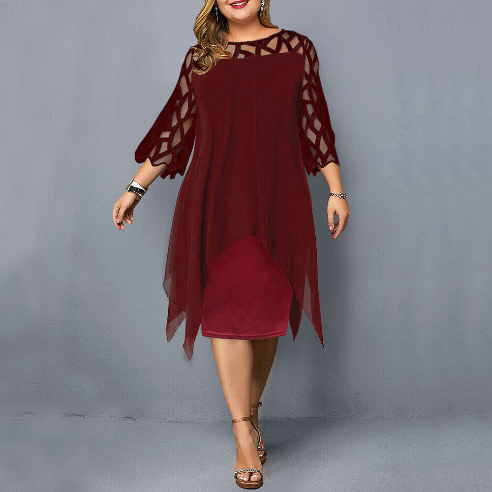 EP | Robe midi élégante en grandes tailles