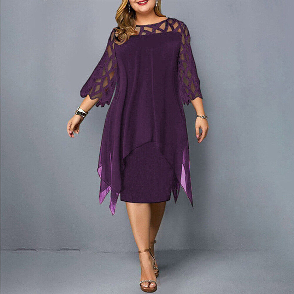 EP | Robe midi élégante en grandes tailles