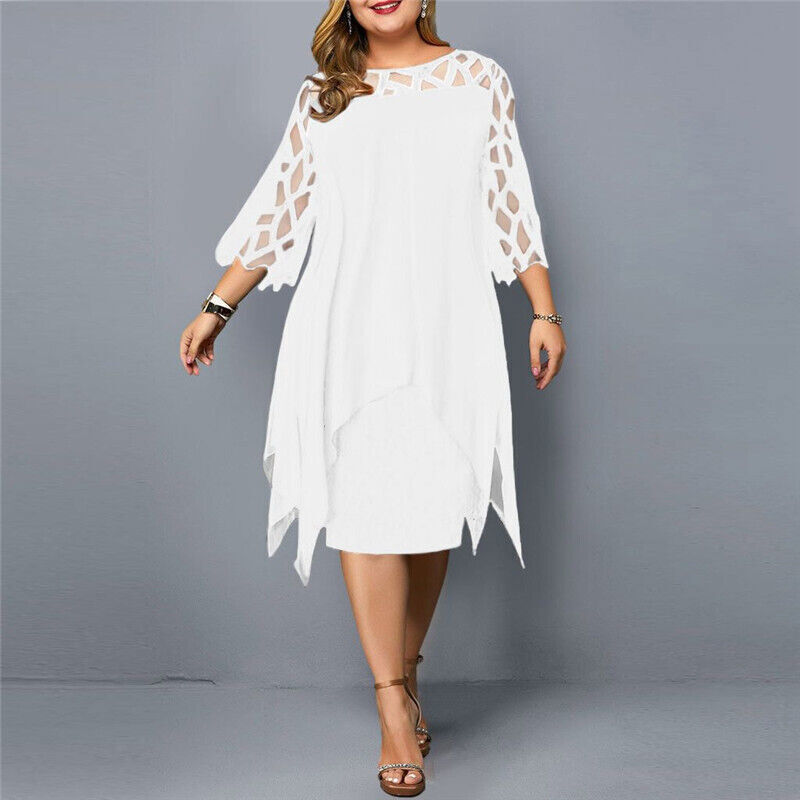 EP | Robe midi élégante en grandes tailles