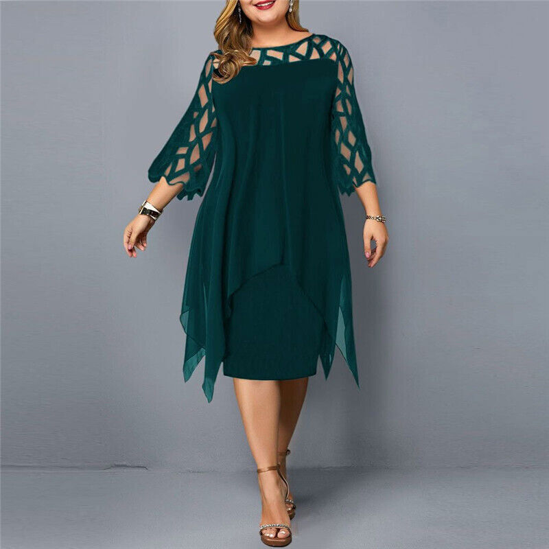 EP | Robe midi élégante en grandes tailles