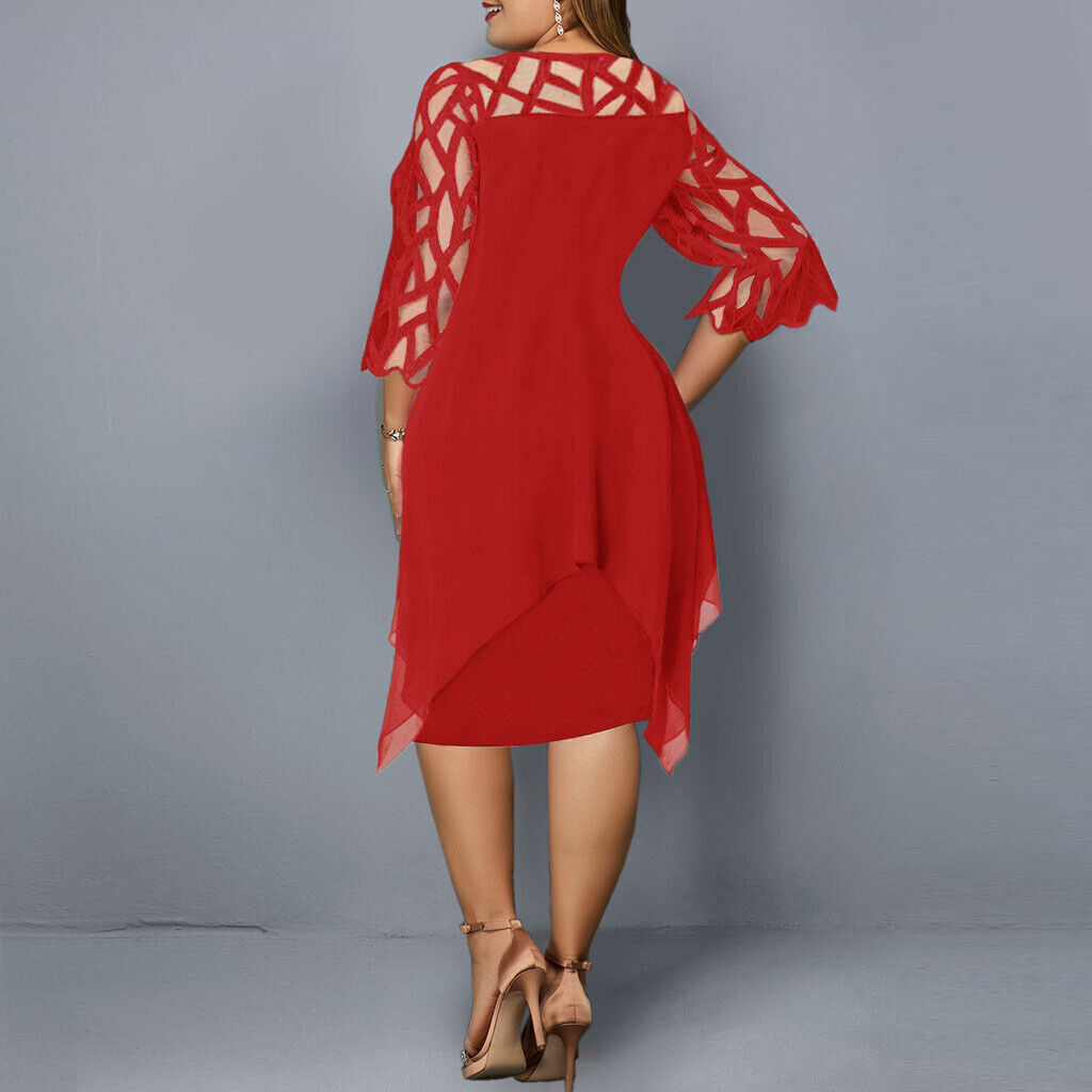 EP | Robe midi élégante en grandes tailles