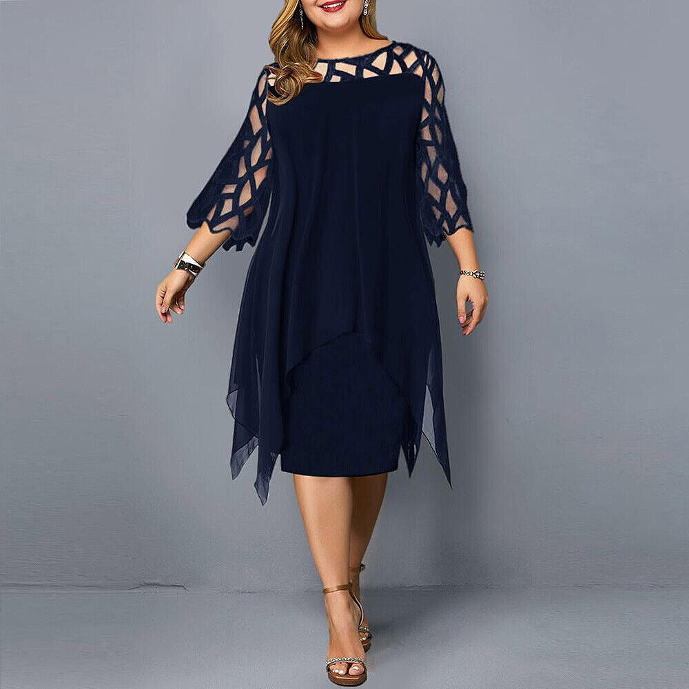 EP | Robe midi élégante en grandes tailles