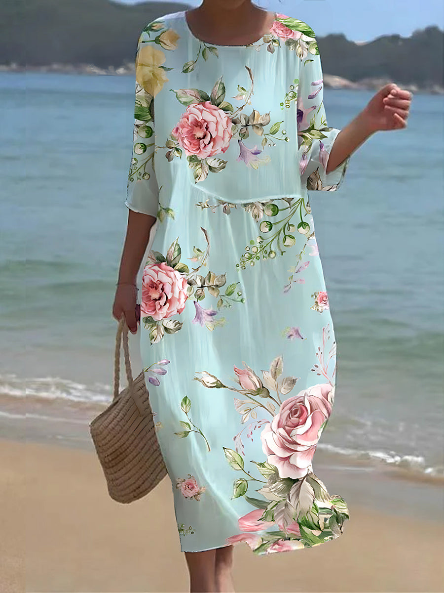 ND | Maxi robe à fleurs