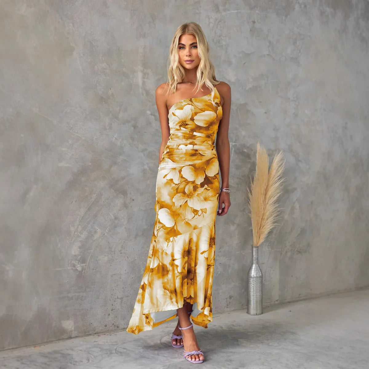 EP | Robe midi élégante à fleurs pour temps chaud