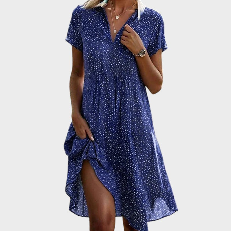 EP | Robe midi élégante et confortable à pois
