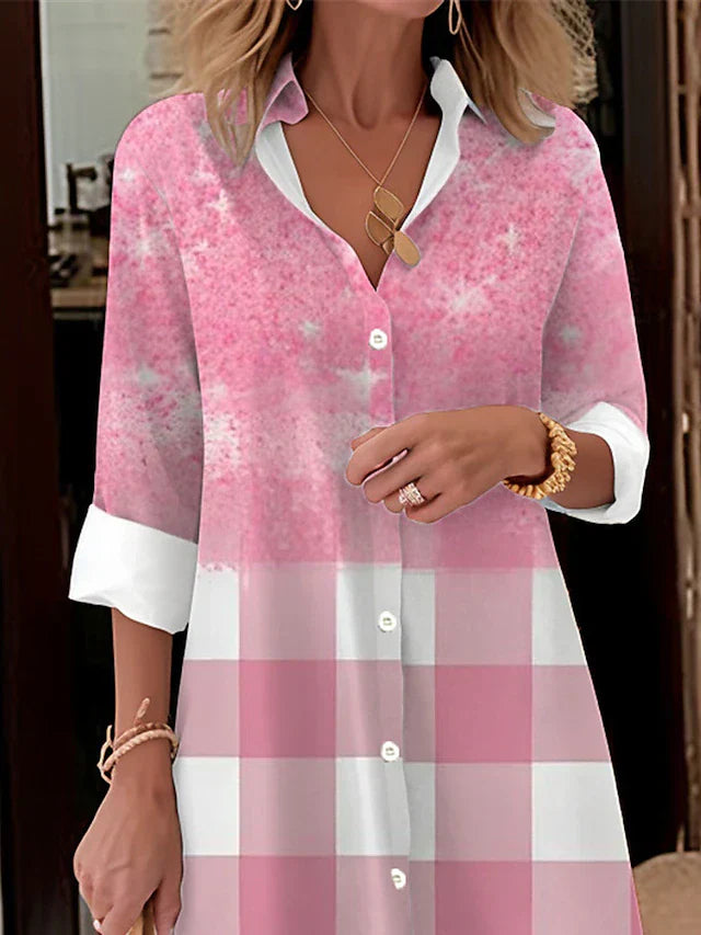 EP | Robe de loisirs avec boutons et imprimé
