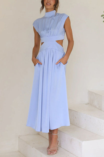 EP | Robe midi avec découpe et poches