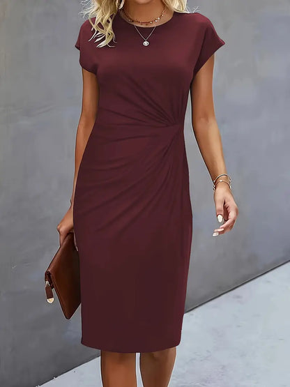 EP | Robe midi avec design de nœuds sur le devant