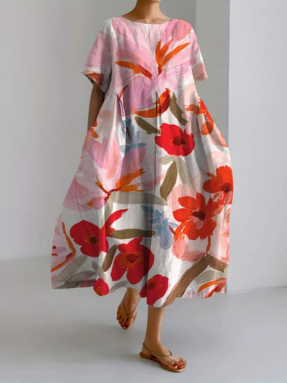 EP | Robe décontractée pour femme avec imprimé floral