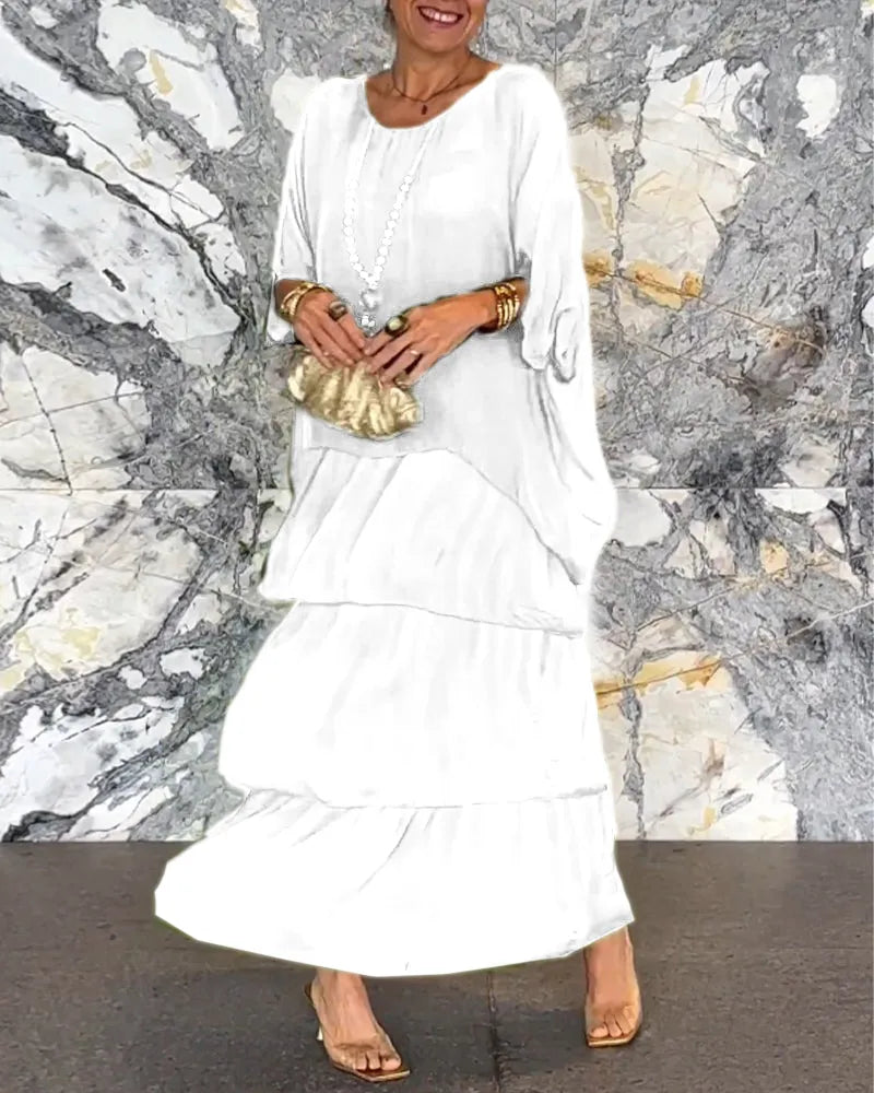 ND | Maxi-robe décontractée en couches
