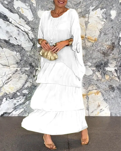 ND | Maxi-robe décontractée en couches