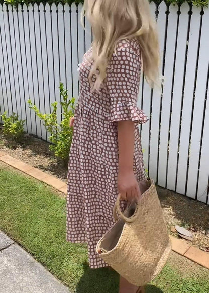 EP | Robe midi à manches courtes