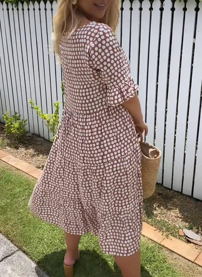 EP | Robe midi à manches courtes
