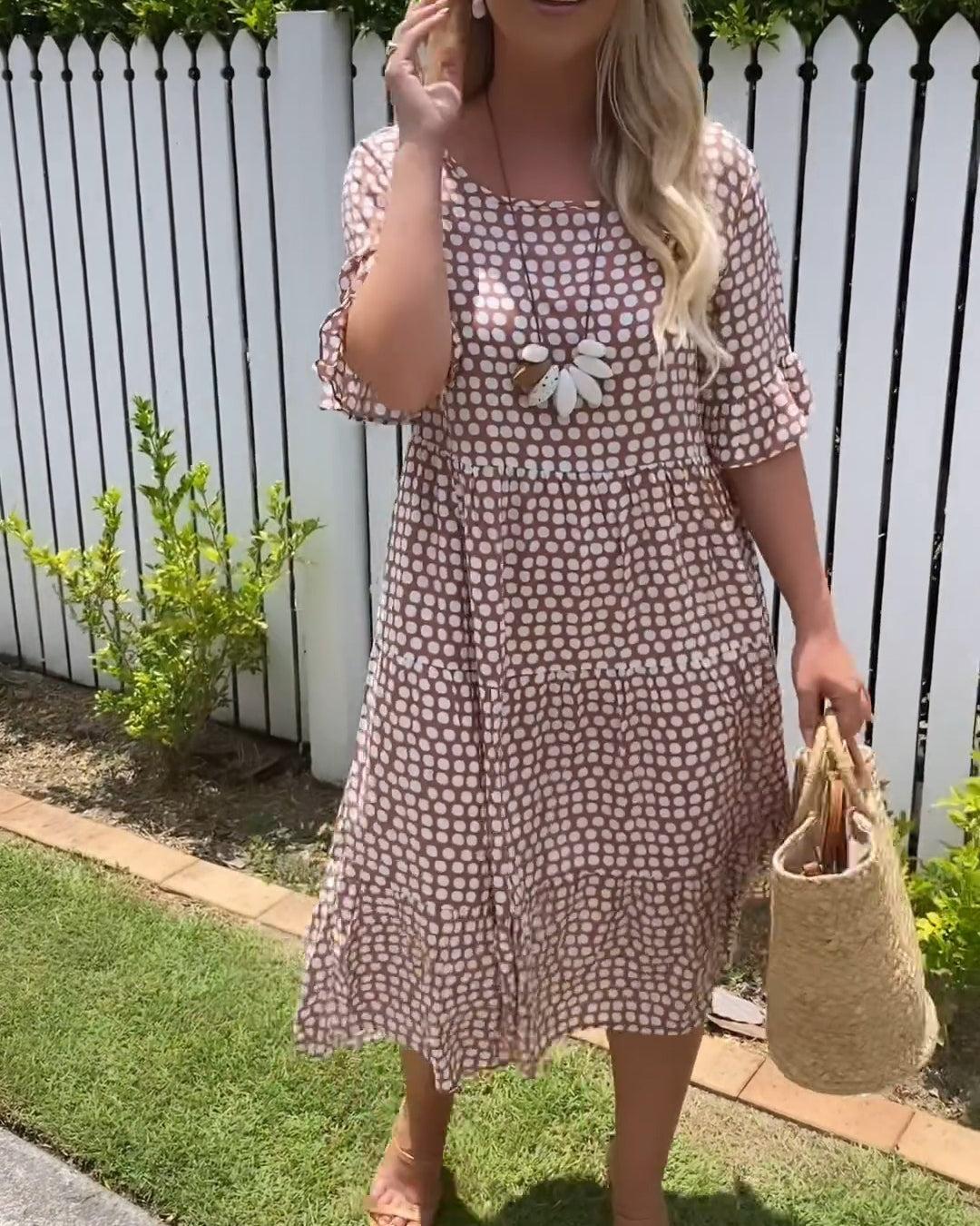 EP | Robe midi à manches courtes