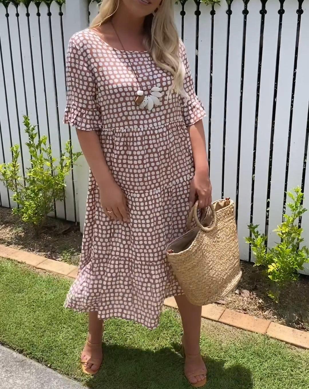 EP | Robe midi à manches courtes
