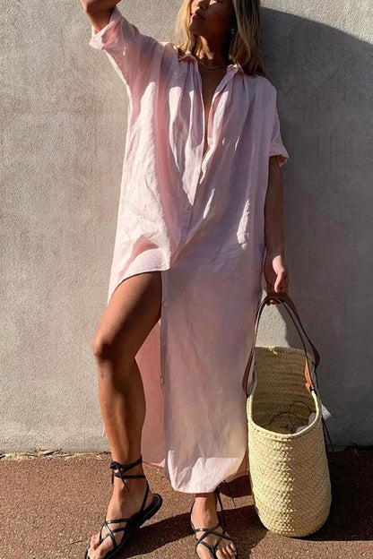 EP | Robe chemise style plage