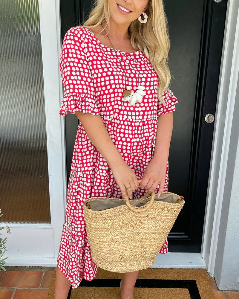 EP | Leslie |robe midi à pois