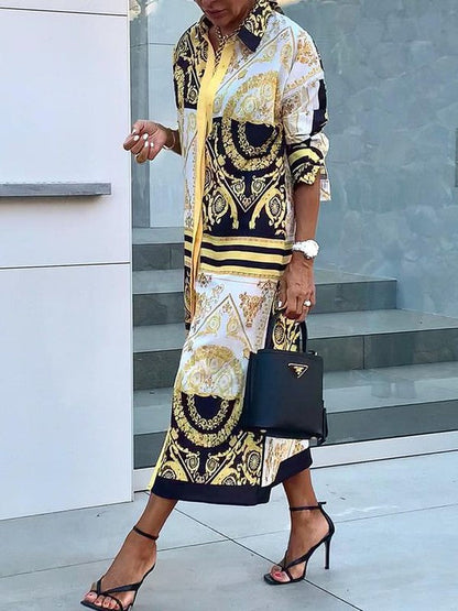 EP | Robe maxi manches longues col V Groovy