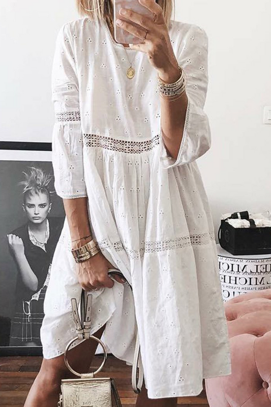 EP | Robe midi en dentelle