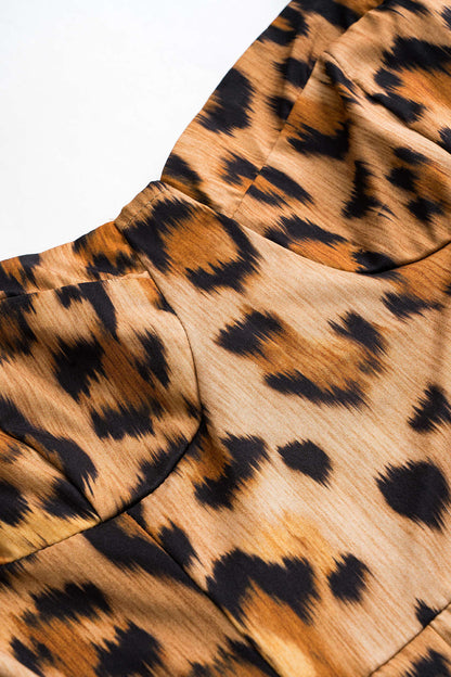 EP | Bold Leopard Print Robe midi