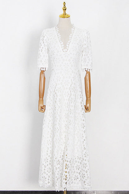 EP | Maxi-robe avec broderie anglaise