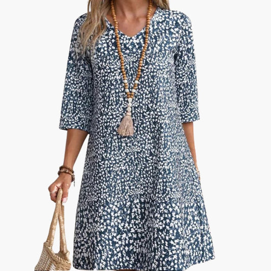 EP | Robe midi avec imprimé fleuri