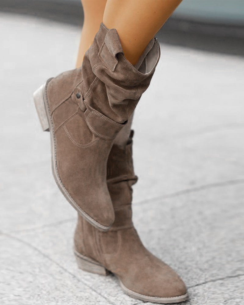 ND | Bottes mid-calf avec détail de lanière